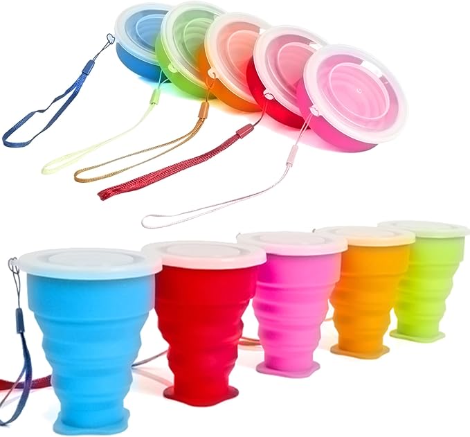 Reusable collapsible cups