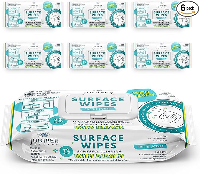 Surface cleaning wipes