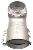 COREX 2" Flex 90-Degree Connector, Squeeze-Type, Malleable Iron, Insulated - Image 2