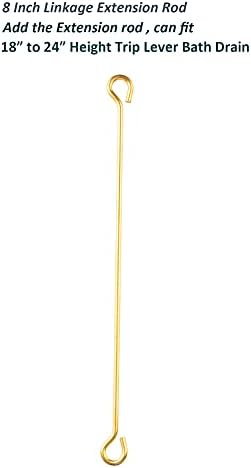 Tub Drain Linkage Assembly, Solid Brass, Fit - Image 5