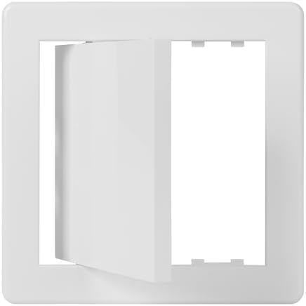 6x6 Access Panel for Drywall and Ceiling – White ABS Plastic Door Panel by VezoWorks