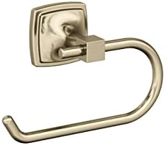 Amerock Stature 6-5/16" Golden Champagne Single Post Toilet Paper Holder by Amerock