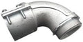 2 1/2" Flex 90-degree Connector, Squeeze-Type, Malleable Iron, Non-Insulated by Unknown