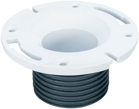 Water-Tite 86193 Push 'N Repair PVC Closet Flange, Fits 4-in Pipe by Water-Tite