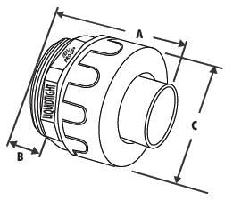 1/2-Inch 25 Pack Nonmetallic Liquid Tight Straight Conduit Connector Fitting - Image 3