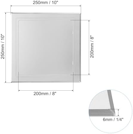 PATIKIL 8x8 inch Self-Adhesive Access Panel, ABS Plumbing Access Doors Easy - Image 2