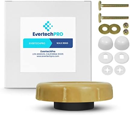 EvertechPRO Universal Extra Thick Toilet Wax Ring Replacement Kit by EVERTECHPRO
