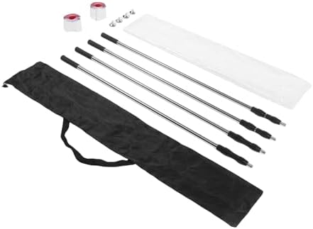 Denash Adjustable Extendable Dust Barrier Pole Kit Telescoping Rod - Image 2