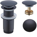 Matte Black Pop Up Sink Drain Without Overflow, SWHYGER Black Sink Drain Kit by SWHYGER