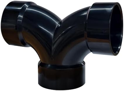 Lesso 4''Double Degree 90 ELBOW ABS pipe fittings Black, 4 Inch by LESSO