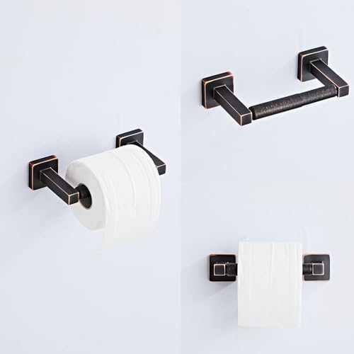 Bathroom Hardware Set 4 Pieces, Oil Rubbed Bronze Bathroom Accessories Set - Image 3