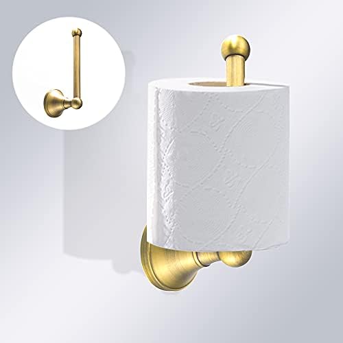 Leyden Antique Brass Toilet Paper Holder Towel Ring, Brass Hand Towel Holder - Image 5