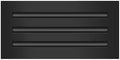 BUILDMART - 14x6 Modern AC Vent Cover - Decorative Black Aluminum Air Vent - by TexasBuildmart
