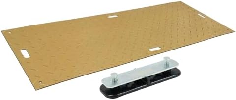 4 Pack 2' x 6' - 1/2" Heavy Duty Ground Protection Mats - Polyethylene Mat by MyteeProducts