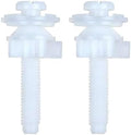 2 Pack Universal Toilet Seat Screws Replacement Kit, Plastic Bolts Toilet Seat by Unknown