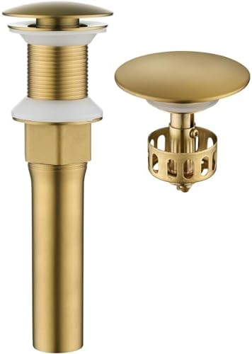 KAIYING Pop Up Drain Without Overflow, Bathroom Vessel Sink Drain by KAIYING
