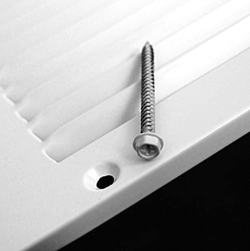 HVAC Premium 10'' x 10'' Flat Stamped Steel Return Air Grille - Image 3