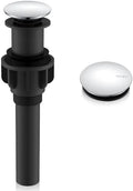 KENES Chrome Pop Up Bathroom Sink Drain Assembly Without Overflow by KENESBathroomKitchen