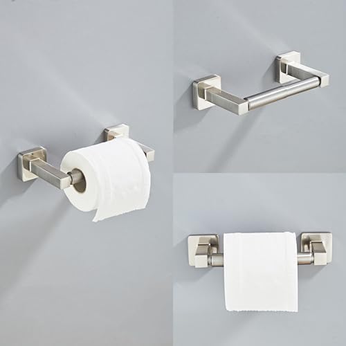 Brushed Nickel Bathroom Hardware Set 4 Pieces, Bathroom Accessories Set - Image 5