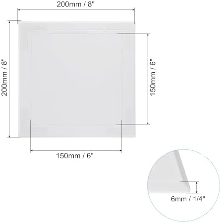 PATIKIL 6x6 inch Self-Adhesive Access Panel, ABS Plumbing Access Doors Easy - Image 2