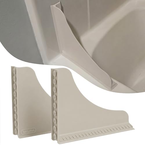 Roslim No-Adhesive Silicone Shower Corner Splash Guard, Reusable Suction Cup by Roslim
