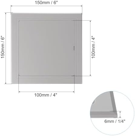 PATIKIL 4x4 inch Self-Adhesive Access Panel, ABS Plumbing Access Doors Easy - Image 2