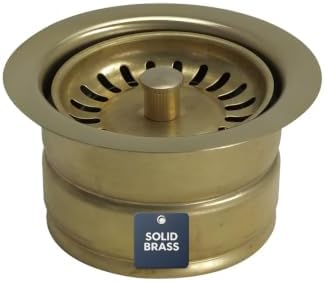 Nantucket Sinks 3.5" Extended Garbage Disposal Flange, Unlacquered Brass by Nantucket+Sinks