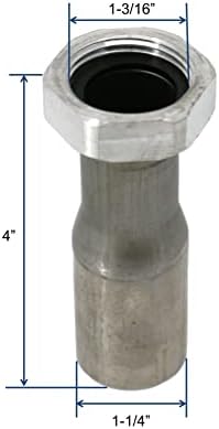 LEYSO Stainless Steel 1" NPS Thread Bar Sink 3-1/4” Drain - Image 5