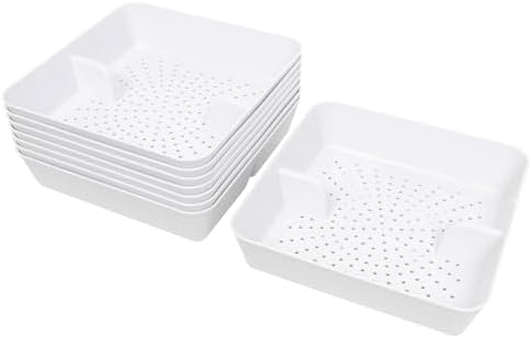 GSW 8 Pcs FS-PB ABS Plastic Floor Sink Drain Strainer Drop-in Basket, Catch by GSW
