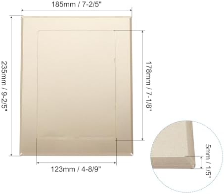 PATIKIL 7x5 inch Self-Adhesive Access Panel, ABS Plumbing Access Doors Easy - Image 2