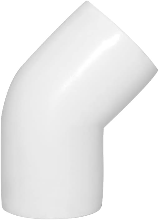 1/2" 45 Degree PVC Elbow Fitting, Furniture Grade 2 Way Elbow Side Outlet PVC - Image 3