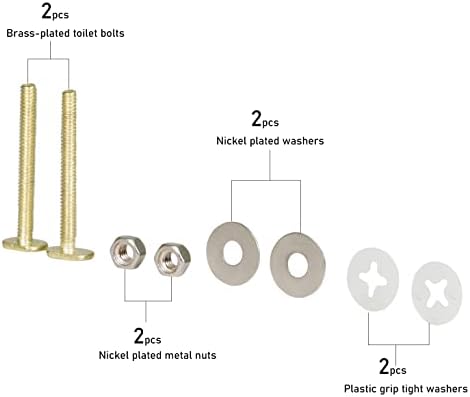 Raven KCDC-36534 Brass Plated Closet Bolts - Image 2