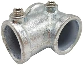 4Pcs Galvanized Pipe Fittings Single Socket Tee Steel Pipe Pipe Clamps Fits 1 - Image 6