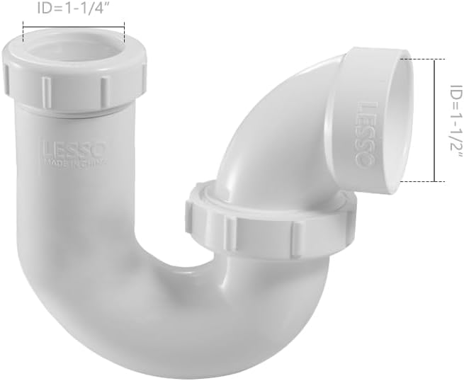 LESSO P Trap PVC 1.5 to 1-1/4 Inch - Image 3