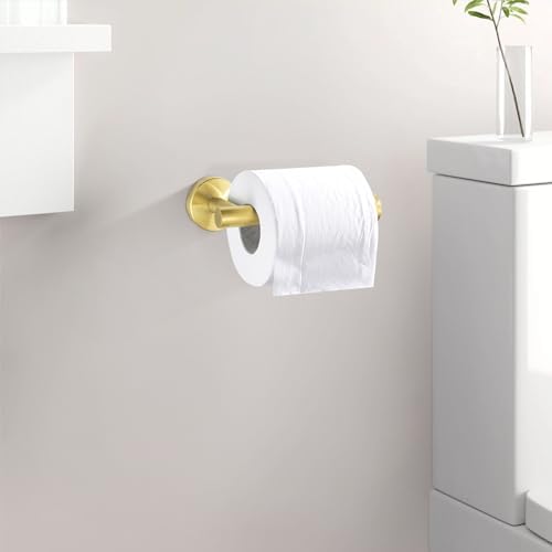 Leyden Toilet Paper Holder Towel Ring Brushed Gold Bathroom Hardware Hand Towel - Image 4
