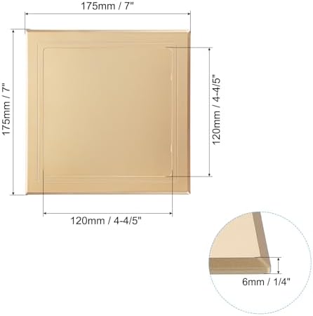 PATIKIL 5x5 inch Self-Adhesive Access Panel, ABS Plumbing Access Doors Easy - Image 2