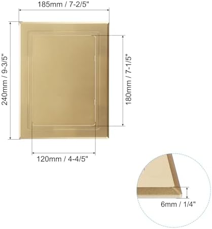 PATIKIL 7x5 inch Self-Adhesive Access Panel, ABS Plumbing Access Doors Easy - Image 2