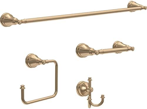 Delta Mylan Toilet Paper Holder Champagne Bronze Pivoting Tissue Roll Rod - Image 2