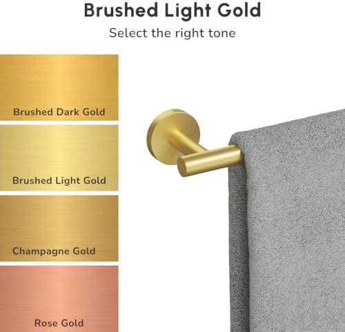 USHOWER Brushed Gold Toilet Paper Holder - Image 3