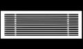 HVAC Premium 28"W X 4"H Linear Aluminum Clip-On Bar Return Air Grille by HVACPremium
