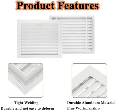 16x30in Gray Return Air Grille - Image 3