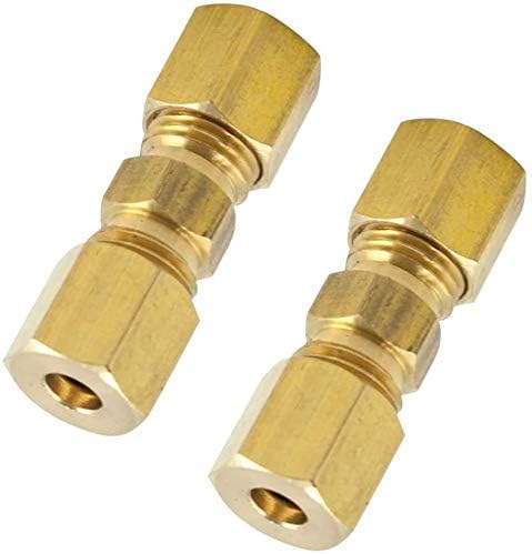 Brass Compression Tube Fitting, 5/8" OD x 5/8" OD - Image 2
