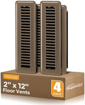 Floor Register 2x12, 4 Pack Floor Vent Covers by HQZHQZ