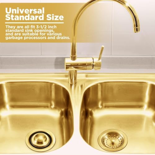 Garbage Disposal Flange Stopper Plug, Kitchen Sink Drain Strainer Assembly - Image 2