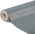 Bonnlo 5x10 FT Garage Floor Mat, Thickened Diamond Plate Garage Floor Covering by Bonnlo