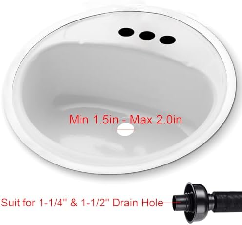 Bathroom Sink Drain Kit with Flexible P-Trap Pipe Bathroom Sink Drain Pipe - Image 2