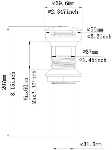 Bathroom Sink Pop Up Drain - Image 4