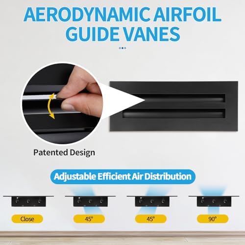14x4 Modern AC Vent Cover, Decorative Air Vent Register Grille - Image 2