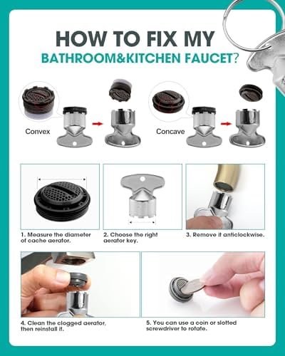 4-Piece Metal Faucet Aerator Removal Tool - Image 3