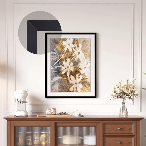 Trimold Brushed Black Molding Trim, Peel and Stick Mirror Border Design - Image 2